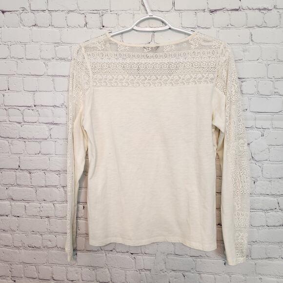 MV Sport Women's Taurus Zodiac Long sleeve Lace Trim Top M - Picture 5 of 5